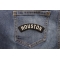 Houston Patch shown on jeans
