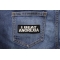 I Beat Anorexia Patch | Embroidered Patches I Beat Anorexia Funny Iron on Patch shown on jeans