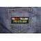 I'm Not Yelling I'm Italian Patch I'm Not Yelling I'm Italian Funny Iron on Patch shown on jeans