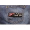 I Plead The 2nd Patch shown on jeans