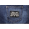 I Will Not Remember Any Of This Patch | Embroidered Drinking Patches I Will Not Remember Any Of This Naughty Iron on Patch shown on jeans