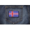 Iceland Flag Patch Iceland Flag Patch shown on jeans