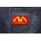 I'm Loving It Patch | Embroidered Patches I'm Loving It Patch shown on jeans