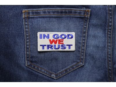 In God We Trust Patch -Red White Blue | Embroidered Patches