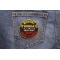 In Memory Of Korea Round Patch | US Military Veteran Patches In Memory Of Korea Round Patch shown on jeans
