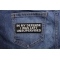 In My Defense I Was Left Unsupervised Funny Iron on Patch shown on jeans