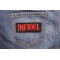 Infidel Patch | Embroidered Patches Infidel Patch shown on jeans