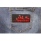 Infidel Patch Red With Arabic shown on jeans