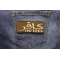 Infidel Subdued Patch With Arabic Infidel Patch  - Embroidered - Sew or Iron on to Jackets shown on jeans