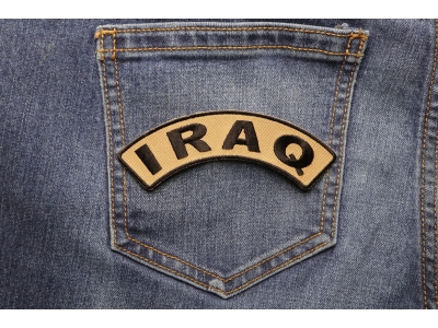 Iraq Small Arm Rocker Patch