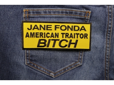 Jane Fonda American Traitor Bitch Patch | US Military Veteran Patches
