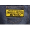 Jane Fonda American Traitor Bitch Patch shown on jeans