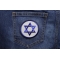 Jewish Star Patch | Embroidered Patches Jewish Star of David Patch shown on jeans