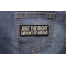 Just The Right Amount Of Wrong Patch Just The Right Amount Of Wrong Patch shown on jeans