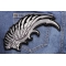 Left Silver Eagle Wing Patch | Embroidered Patches Left Silver Eagle Wing Patch shown on jeans
