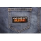 Live And Let Ride Patch Live and Let Ride Patch shown on jeans