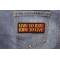 Live To Ride Ride to Live Orange Patch Live To Ride, Ride to Live Patch shown on jeans