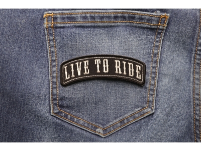 Live To Ride Rocker Small Patch | Embroidered Patches