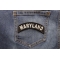Maryland Patch Maryland Patch Iron on State Rocker shown on jeans