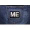 ME Patch Motorcycle Enthusiasts shown on jeans