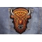 Medium Brown Buffalo Head Patch | Embroidered Patches Buffalo Patch shown on jeans