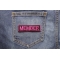 Member Patch 3.5 Inch Pink shown on jeans