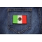 Mexico Flag Patch shown on jeans