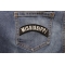 Mississippi Patch Mississippi Patch Iron on State Rocker shown on jeans