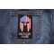 Molon Labe Spartan Patch With US Flag | Embroidered Patches Molon Labe Spartan Patch With US Flag shown on jeans