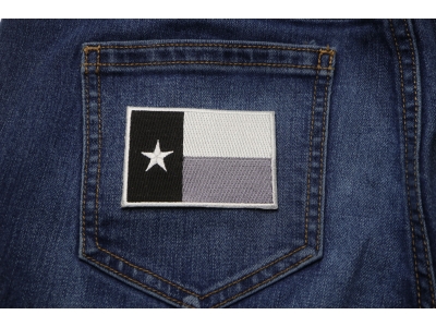 Monochrome Texas Flag Patch