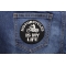 Motorcycles Is My Life Biker Saying Patch shown on jeans