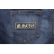 Mr Whatever Patch shown on jeans