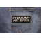 My Warranty Just Expired Patch My Warranty Just Expired Funny Iron on Patch shown on jeans