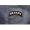 Nevada Patch Nevada Patch Iron on State Rocker shown on jeans