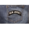 New Jersey Patch New Jersey Patch Iron on State Rocker shown on jeans