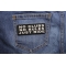 No Clubs No Rules Just Ride Patch shown on jeans