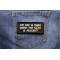 No Day Is Dark When The Son Is Present Patch shown on jeans