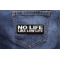 No Life Like Low Life Patch shown on jeans