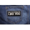 None of My Personalities Like You Patch None of My Personalities Like You Funny Iron on Patch shown on jeans