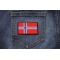Norway Flag Patch Norway Flag Patch shown on jeans