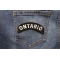 Ontario City Patch Ontario City Patch shown on jeans