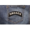 Oregon Patch Oregon Patch Iron on State Rocker shown on jeans