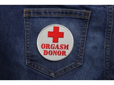Orgasm Donor Red Cross Patch