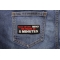 Out Of My Mind Back In 5 Funny Iron on Patch shown on jeans
