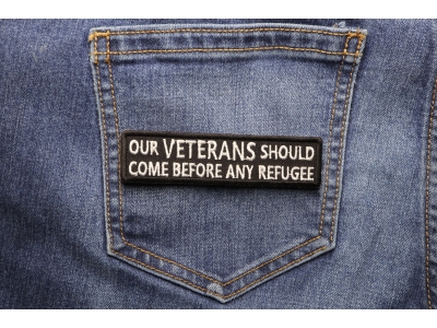 Out Veterans Should Come Before Any Refugee