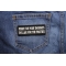 Penny For Your Thoughts Patch | Embroidered Patches Penny For Your Thoughts Dollar for the Panties Patch shown on jeans