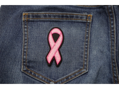 Small Pink Ribbon Breast Cancer Awareness Patch | Embroidered Patches