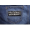 Politically Incorrect Patch shown on jeans