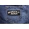 Property Of Jesus Christian Patch | Embroidered Patches Property Of Jesus Christian Patch shown on jeans