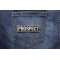 Prospect Patch 3.5 Inch White Prospect Patch shown on jeans